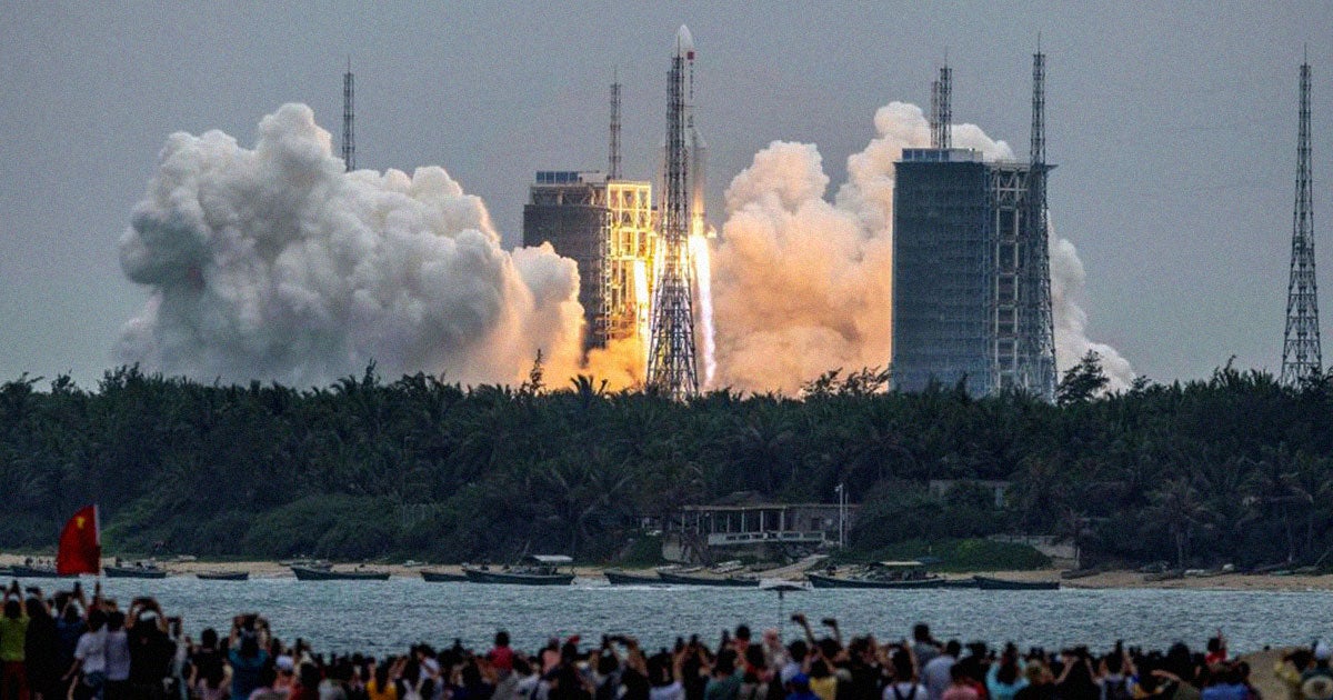This weekend, China plans to launch a powerful Long March 5B rocket — and it's likely that parts of junk from the rocket will crash land back onto Earth.