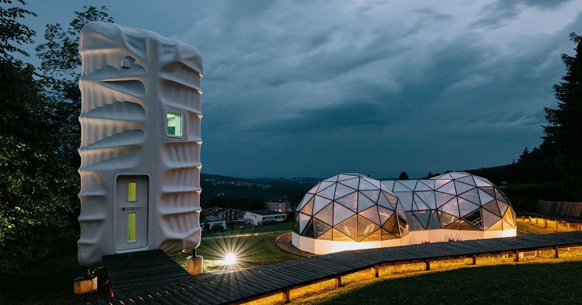 With the help of Danish space design company SAGA Space Architects, students at a Swiss boarding school designed a futuristic three-story space habitat.