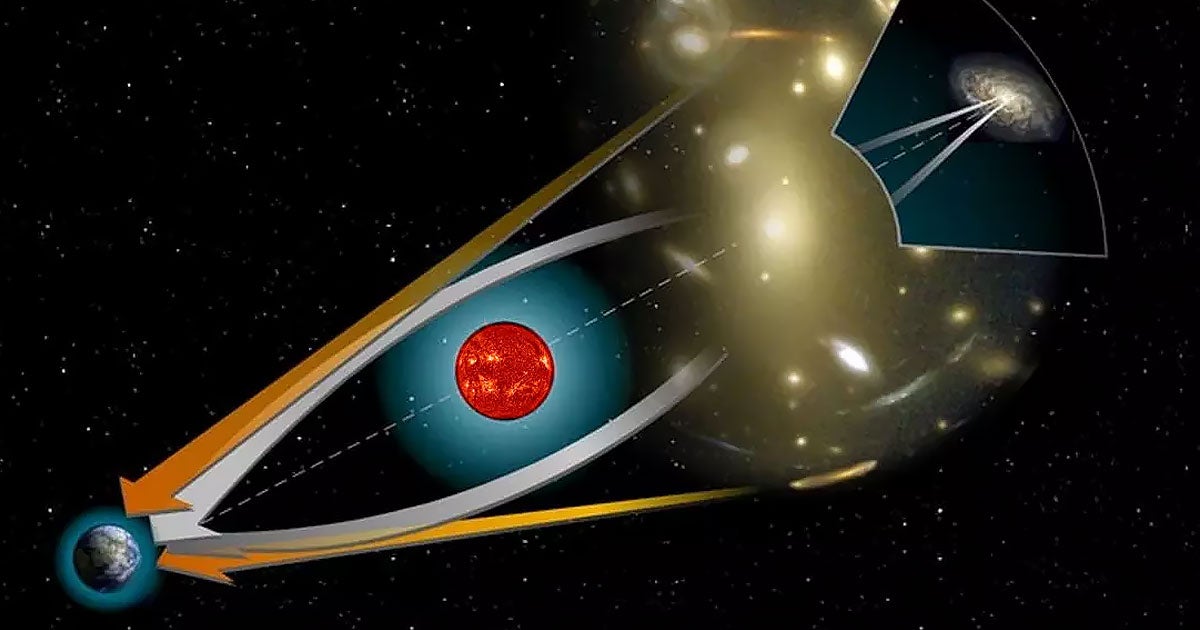 A NASA-funded project aims to use the Sun as a gigantic lens to peer into the far reaches of the universe to look for extraterrestrial biosignatures.