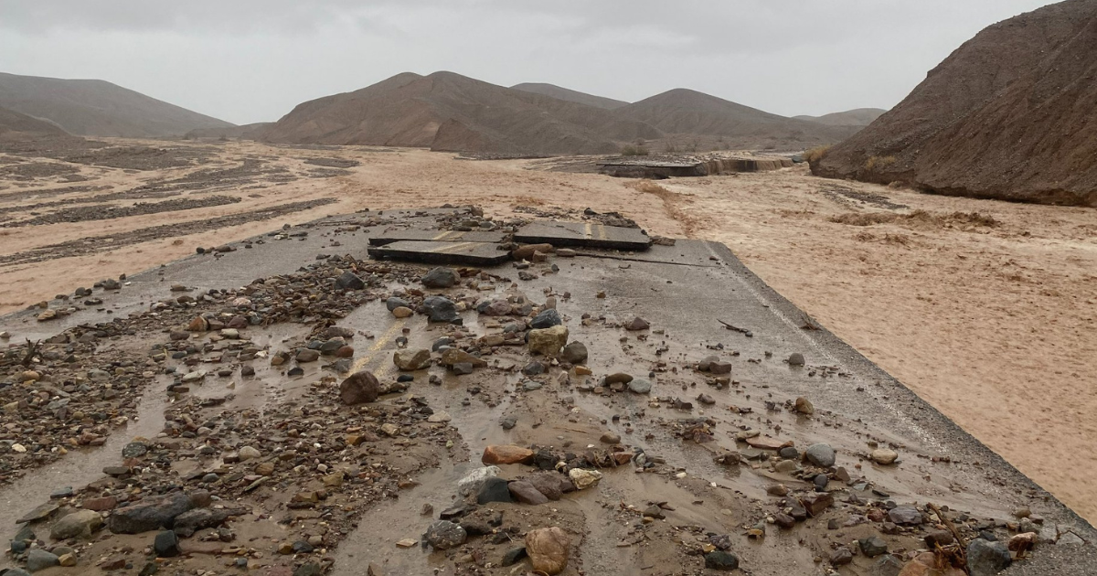 A Death Valley flood trapped 1,000 people after record rainfall caused flash flooding. The National Park Service said climate change will continue.