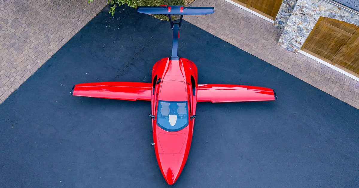 The FAA has deemed the Samson Sky Switchblade — a street-legal, three-wheeled VTOL described as a "flying sports car" — airworthy enough for trial flights.