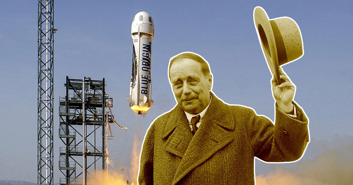 When looking closely at a Blue Origin capsule, a former NASA scientist discovered that the craft in question was named after a bona fide socialist. 