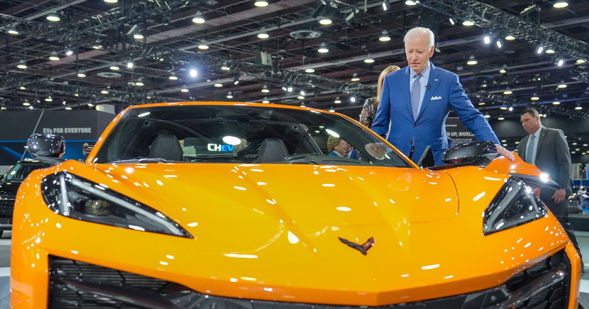 US president Joe Biden confused a gas-guzzling Corvette sports car for an electric vehicle in a recent tweet.