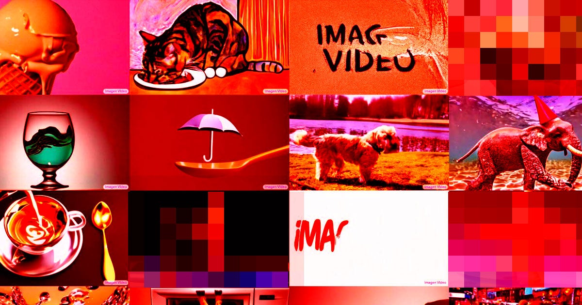 Google's new Imagen Video AI, which can generate video from text, is up and running — but its gross content problem means we can't use it.