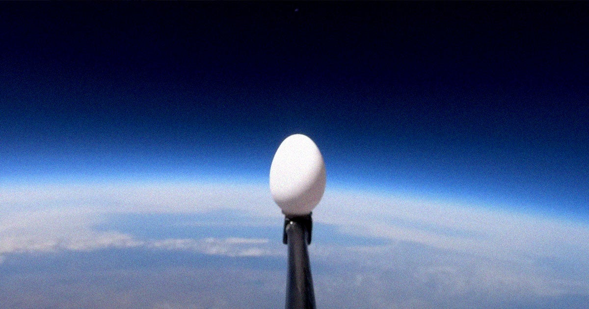 YouTuber extraordinaire and NASA alum Mark Rober took it upon himself to launch an egg into space only to release it and have it land safely.
