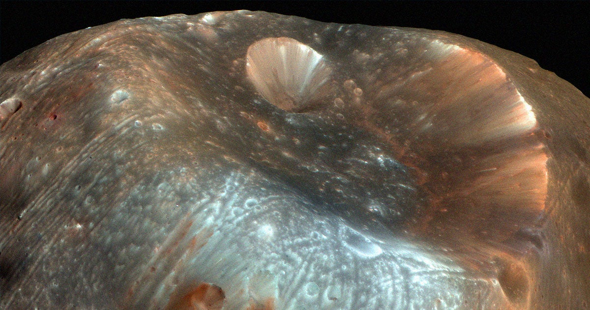 Phobos has always puzzled astronomers for its asteroid like qualities. Now, using the ESA's Mars Express spacecraft, they've peered beneath its surface.