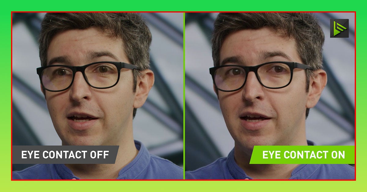 NVIDIA has released a beta of a new feature called Eye Contact, software that makes you stare into the camera even if you're looking away.