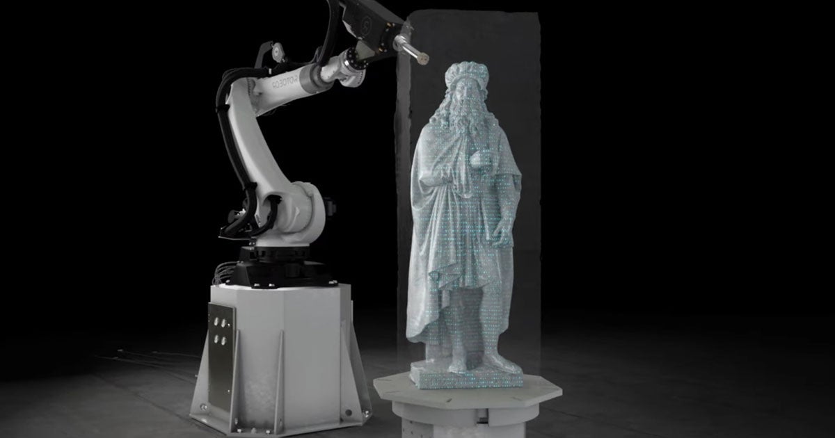 Italian robotics startup Robotor has crafted a machine that is just as good at creating marble masterpieces out of Carrara marble than human artists.
