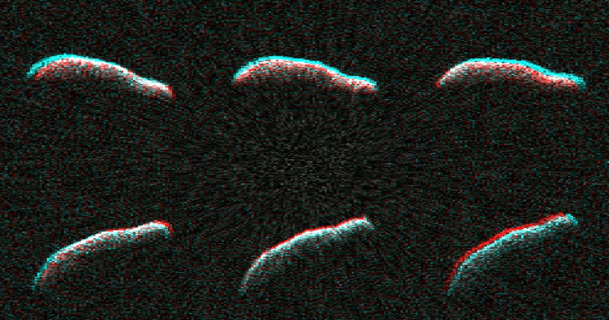 NASA has gotten a close-up look at a mysteriously-shaped asteroid, which was once believed to be in danger of colliding with the Earth, as it whizzed by.