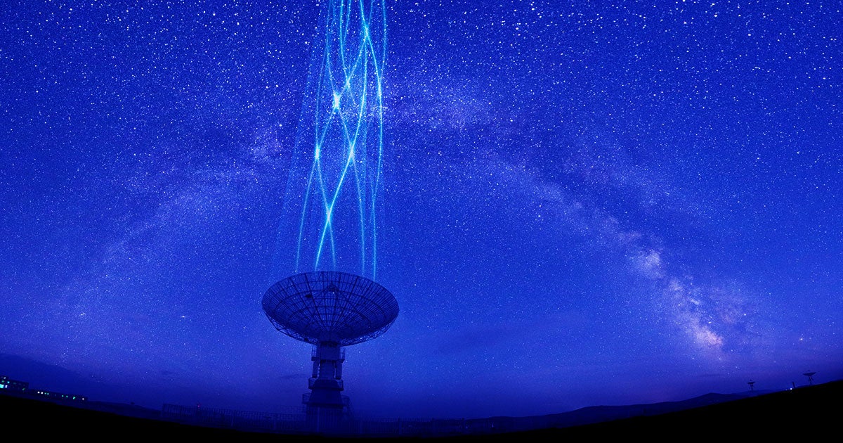 A group of astronomers argues fast radio bursts may be the result of two neutron stars merging, an event that releases a huge electromagnetic charge.