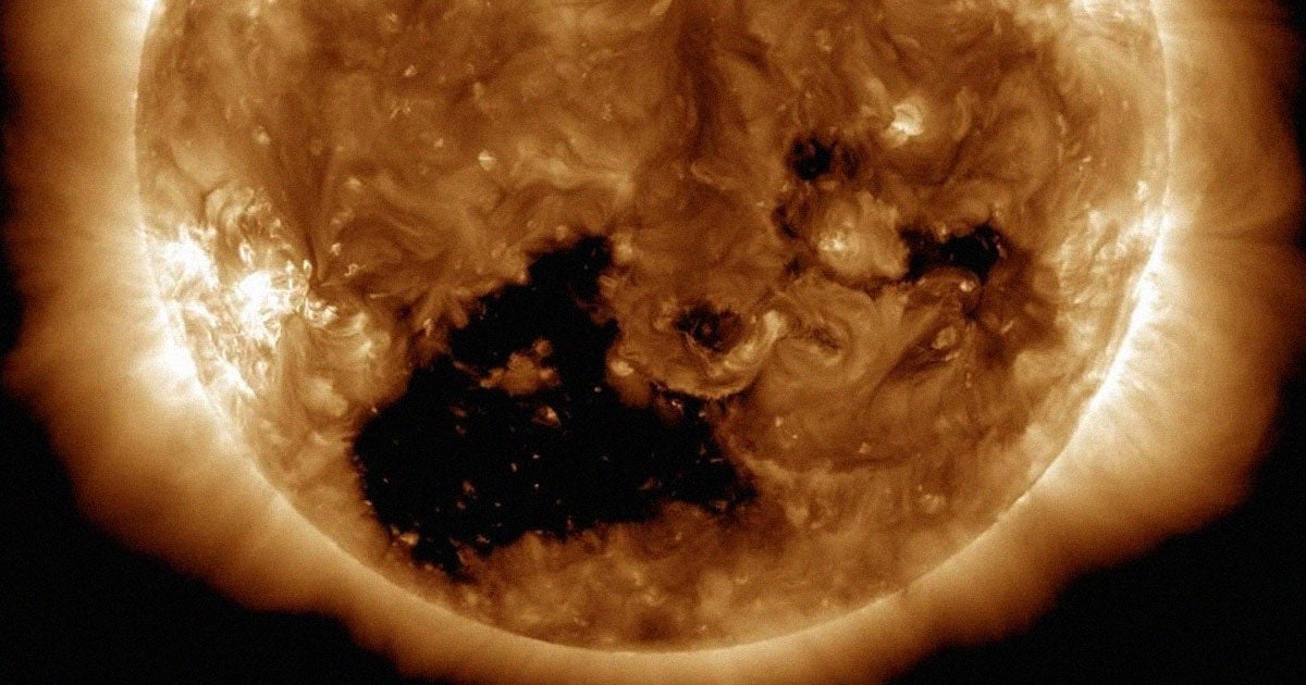 A second giant "hole," large enough to easily fit 20 Earths in one go, has torn the Sun's surface apart, heralding our star's most ferocious period during its 11-year cycle.