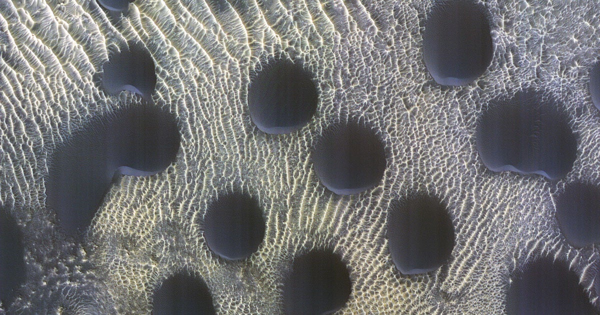 NASA's Mars Reconnaissance Orbiter has spotted some dunes that are practically perfect circles. So the question remains: how did they form?