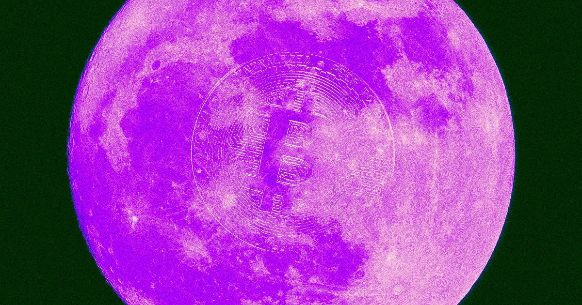 The crypto platform LunarCrush will be stowing a bounty of 62 Bitcoin on the Moon, currently worth around $1.5 million — and it's completely up for grabs.