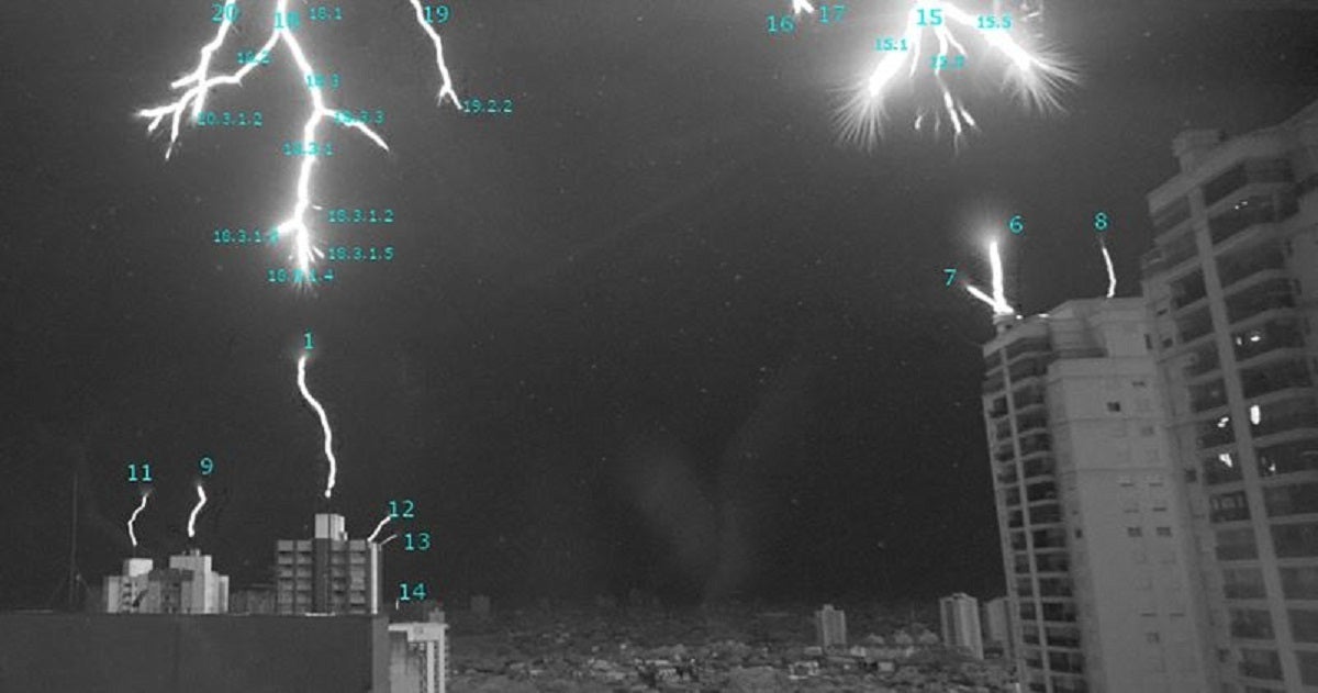 Ever seen lightning shoot upwards from a building to catch another lightning bolt mid-air? Well, if you haven't, you're in luck.