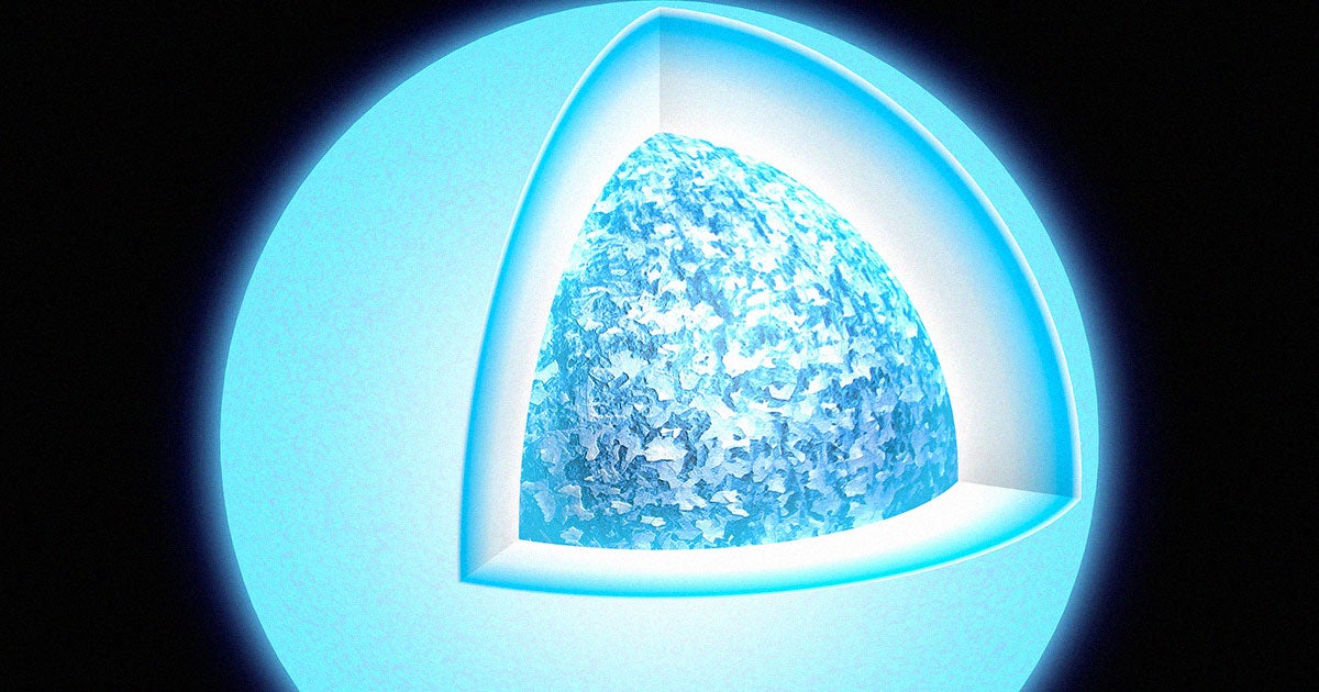 A white dwarf that's about 104 light years away is slowly crystallizing, a process that could take a quadrillion years.