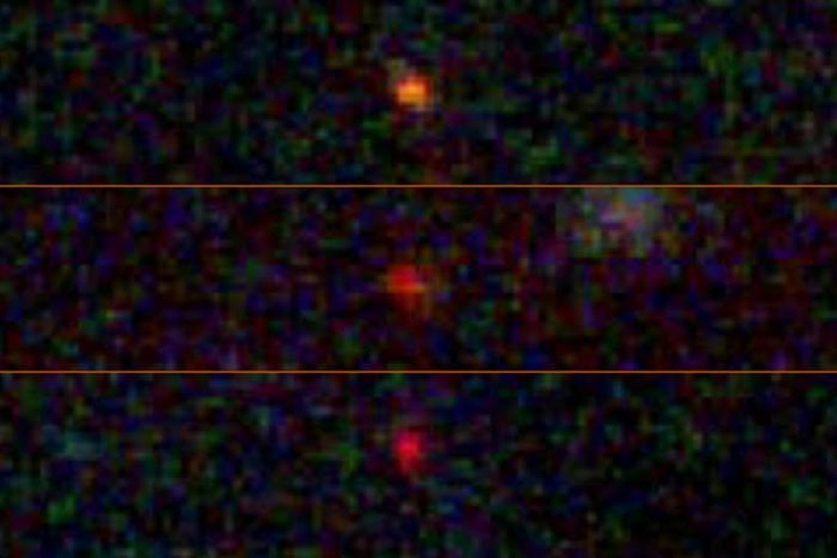 Astronomers believe they've spotted three objects known as dark stars originating just hundreds of years after the Big Bang.