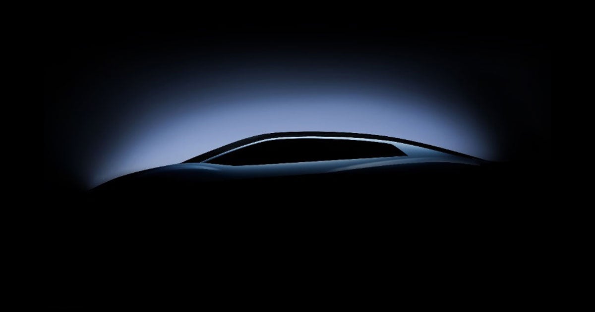 Lamborghini just teased its "first 100 percent electric" supercar by posting an image of a silhouette. More details to follow soon.
