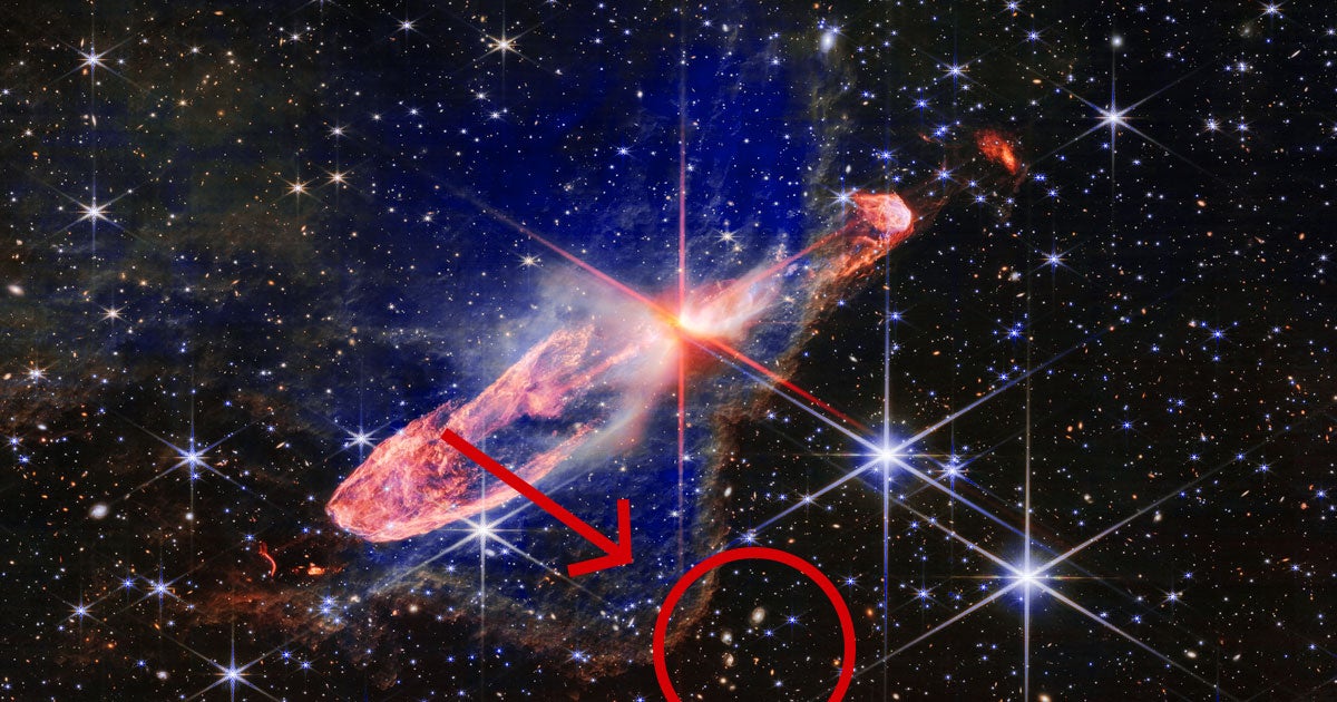 NASA's James Webb Space Telescope spotted a small celestial object shaped almost perfectly like a question mark.