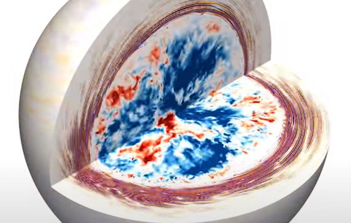 Scientists have developed a detailed computer stimulation that models the flow of heat and energy inside massive stars.
