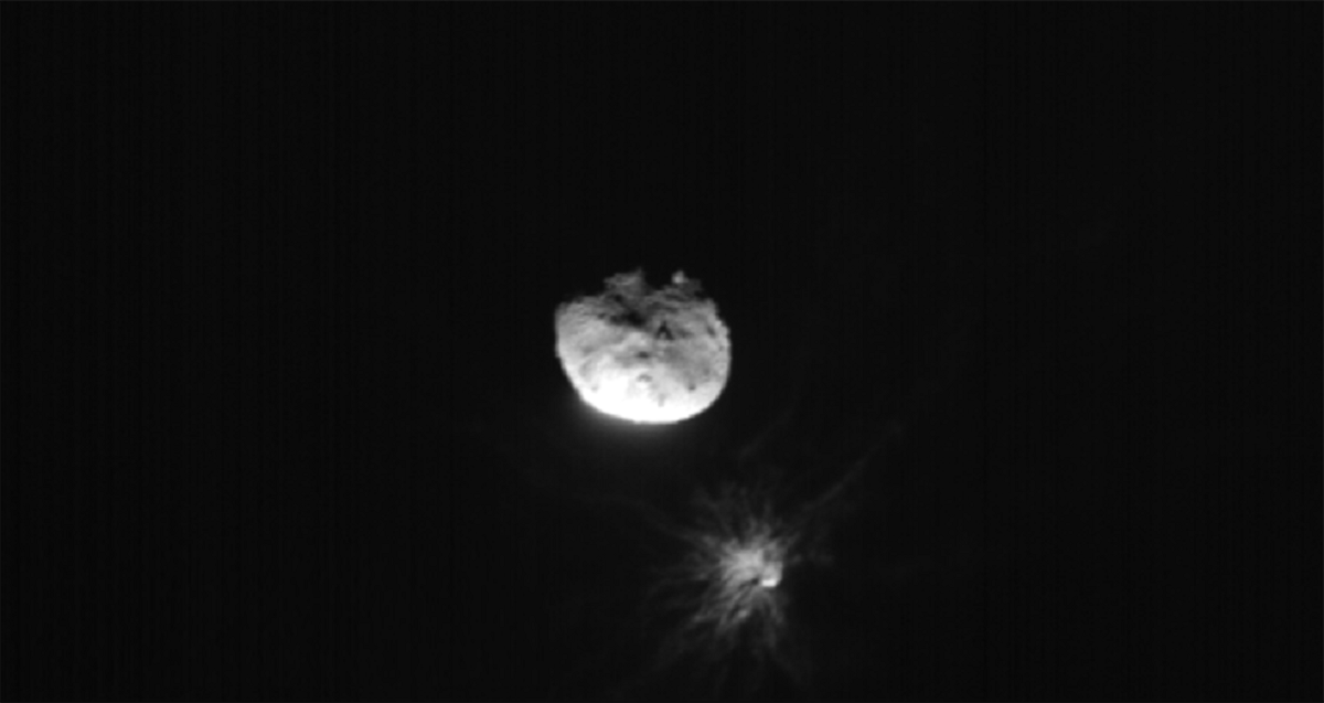 Nearly a year ago, NASA successfully smashed an asteroid for the first time — but now, the asteroid in question is behaving strangely. 