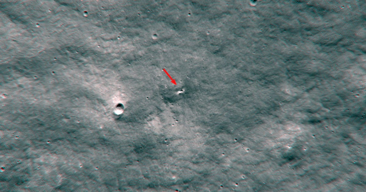 NASA's Lunar Reconnaissance Orbiter (LRO) has spotted the likely remains of Russia's crash-landed Luna-25 lander on the surface below.