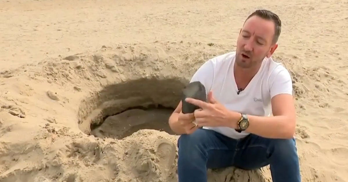 Irish TV station Virgin Media News broadcasted a breaking news segment about a "mysterious crater. Turns out it was a hole dug by locals.