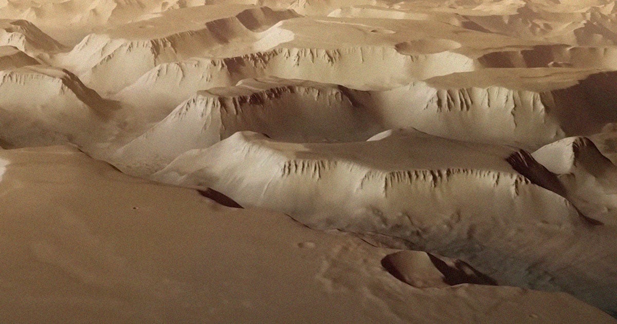 A stunning new video put together by the European Space Agency shows the vastness of the Noctis Labyrinthus, a Martian canyon.