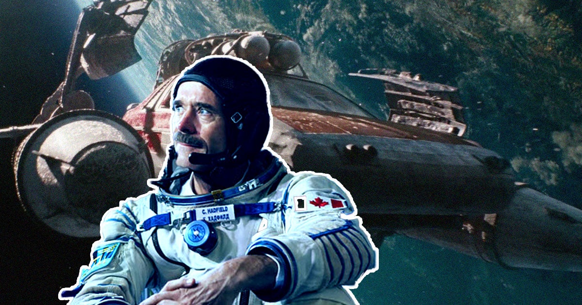 In a new video, former astronaut Chris Hadfield reviewed a "F9: The Fast Saga" scene in which two characters ride a car into space.
