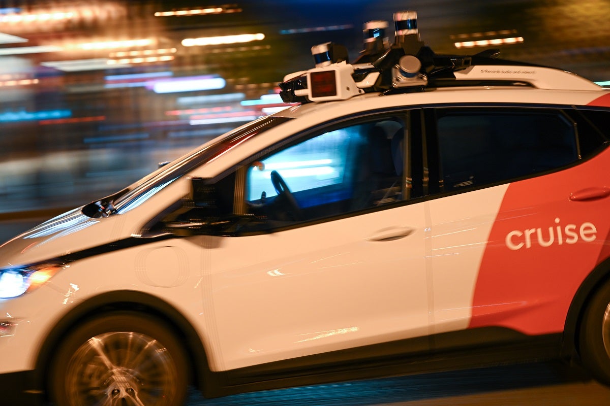 A woman was found trapped and injured underneath a self-driving car — but the autonomous vehicle (AV) doesn't seem to be the one to hit her. 