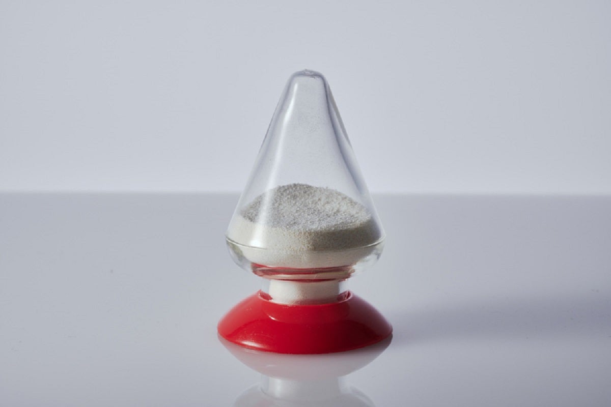 Announcing a solid-state battery partnership, Toyota displayed the sand-like electrolyte in a glass vessel that looks like a butt plug. 