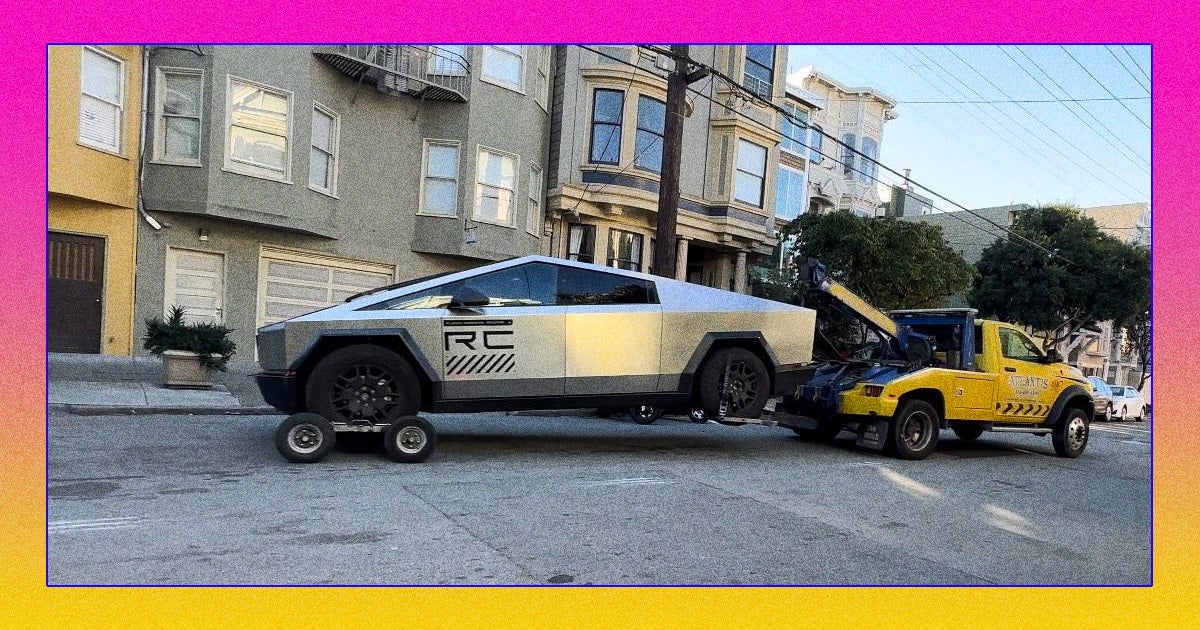 Cybertrucks are finally being shipped out this week — and coincidentally, one's been spotted getting towed in San Francisco.
