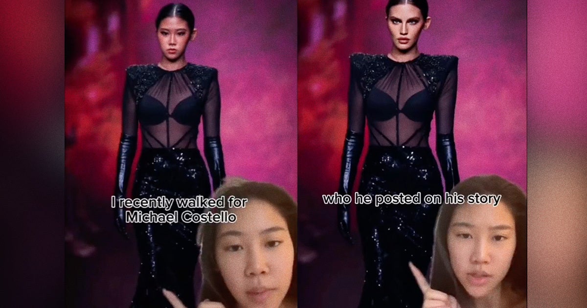 An Asian fashion model is clapping back against the use of AI to make her look white in photos from a recent runway show.