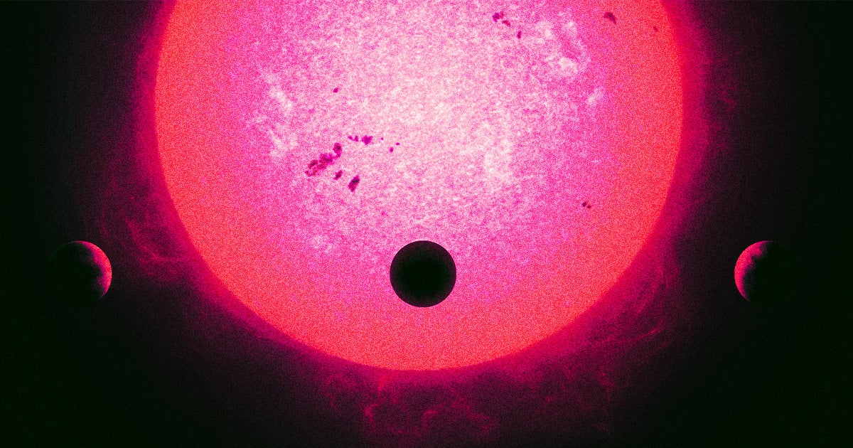 The six exoplanets in this star system revolve in perfect mathematical ratios relative to each other, in what's known as oribital resonance.