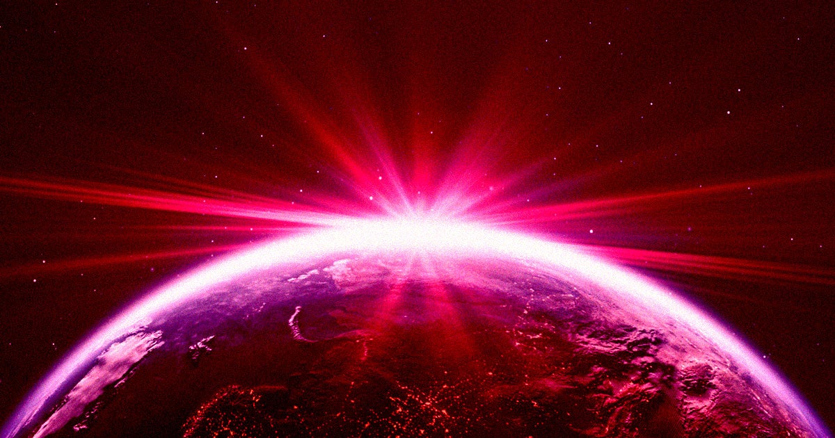 A powerful gamma ray burst was so powerful, it took a chunk out of the Earth's upper atmosphere last year.