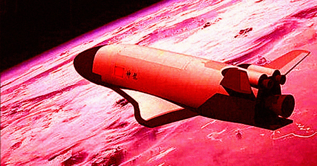 After embarking on its third mission, China's top-secret spaceplane dubbed Shenlong has released six mysterious objects into Earth's orbit.