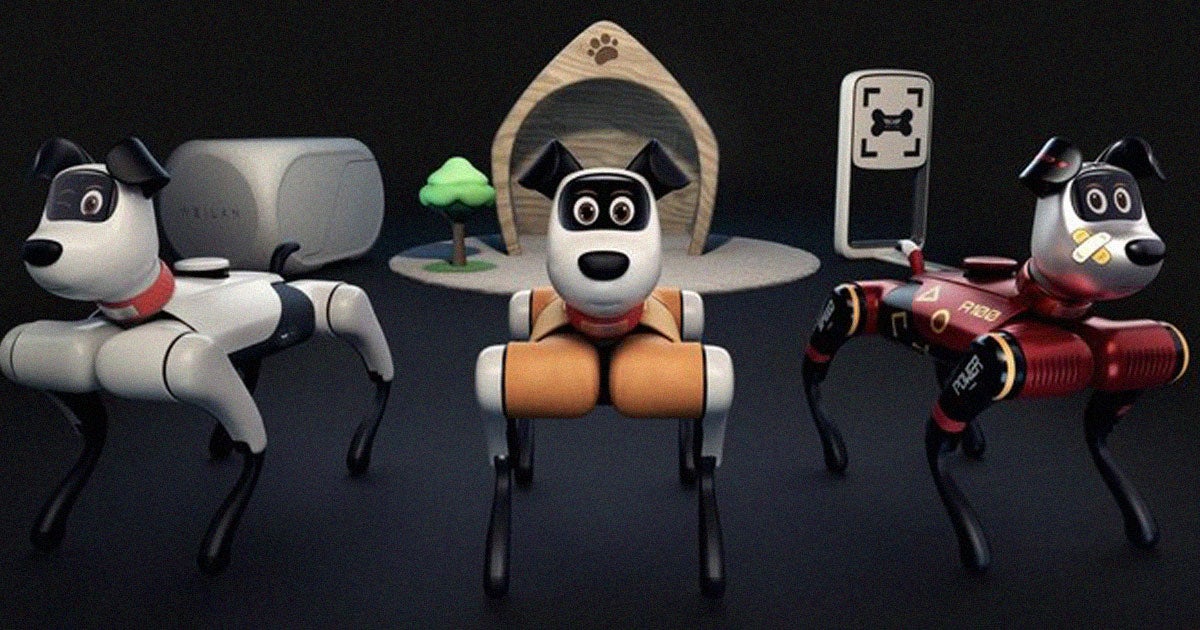 Chinese robotics company called Weilan recently showed off a creepy, cartoonish-looking robot dog called "BabyAlpha."