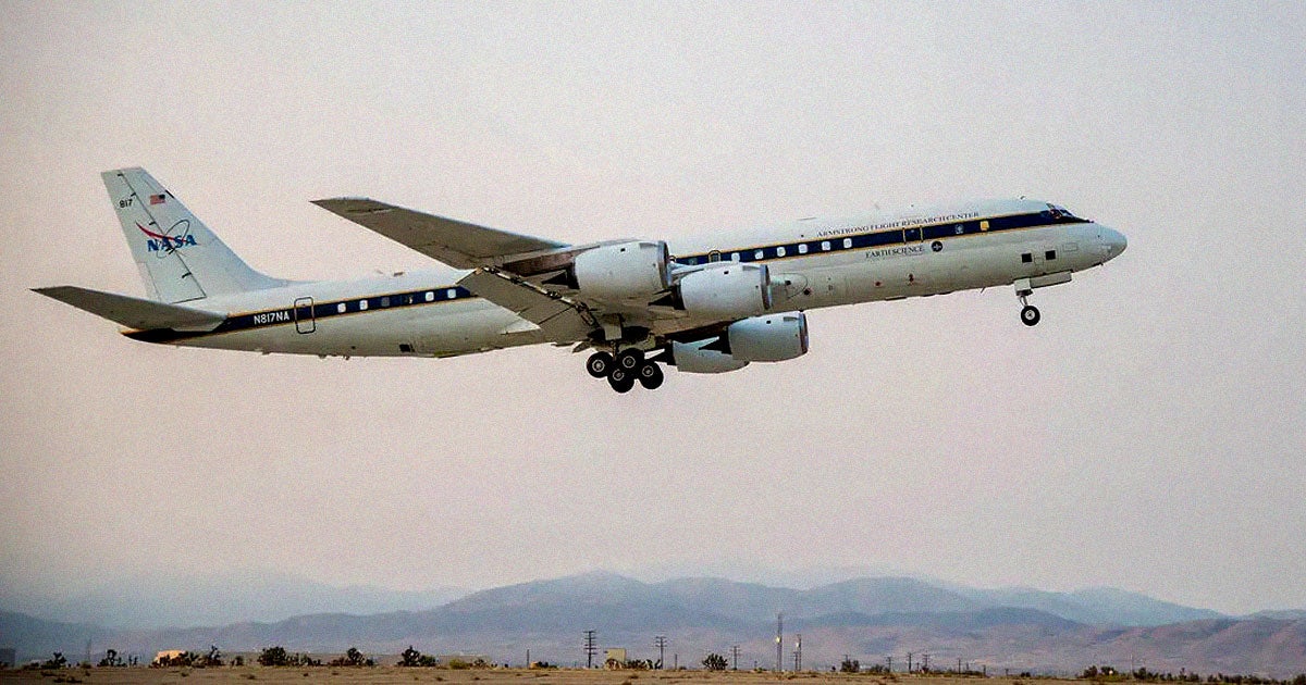 A massive NASA jet has been circling at low altitude over the San Joaquin Valley in California this week to study air quality.