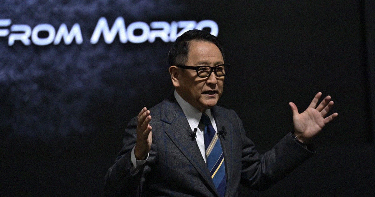 Toyota chairman Akio Toyoda is doubling down on his pessimism about EVs, and arguing they're only a part of the solution.