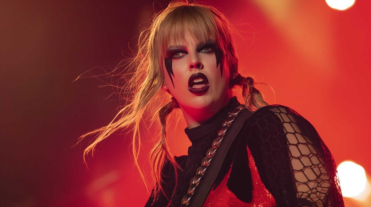 Some AI warlock has forced an image generator to spit out fake photos of Taylor Swift performing in juggalo clown makeup.