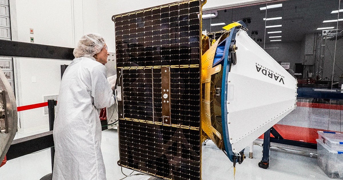 The spacecraft, developed by Varda Space Industries, has spent over a year in space manufacturing protein crystals used to develop drugs.