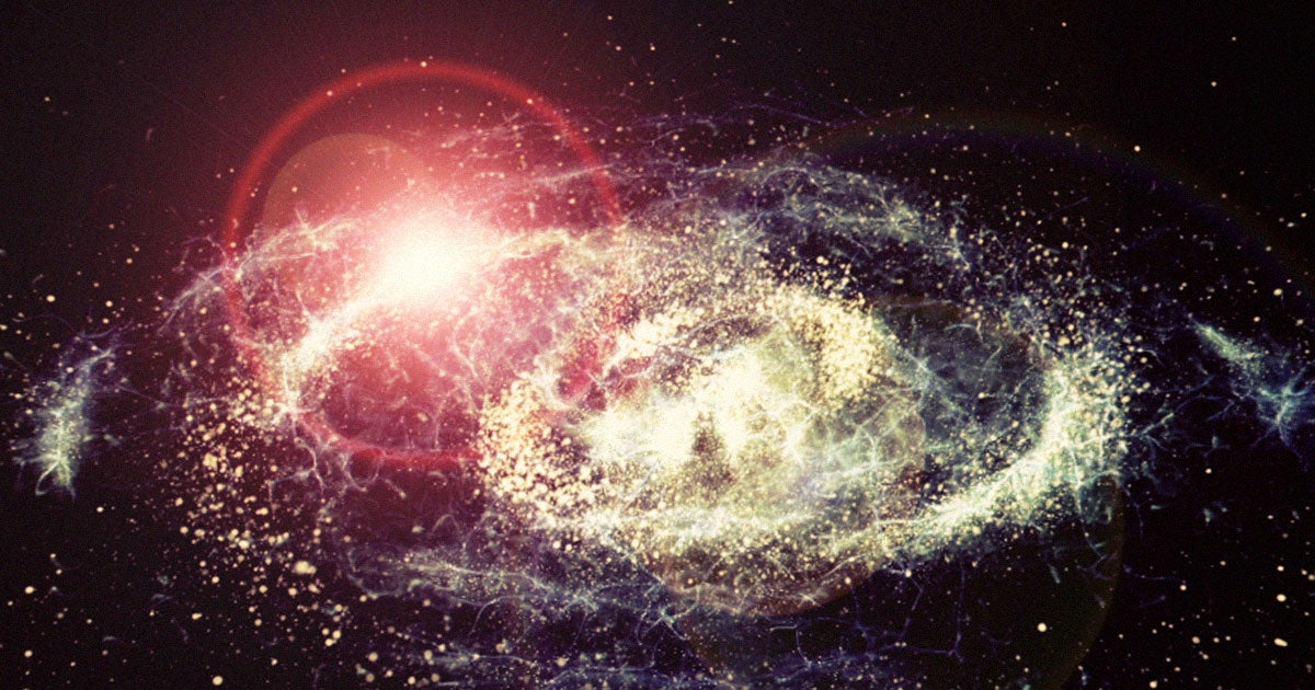 Despite being many light-years away, two colliding neutron stars could create a powerful enough explosion to wipe out life on Earth.