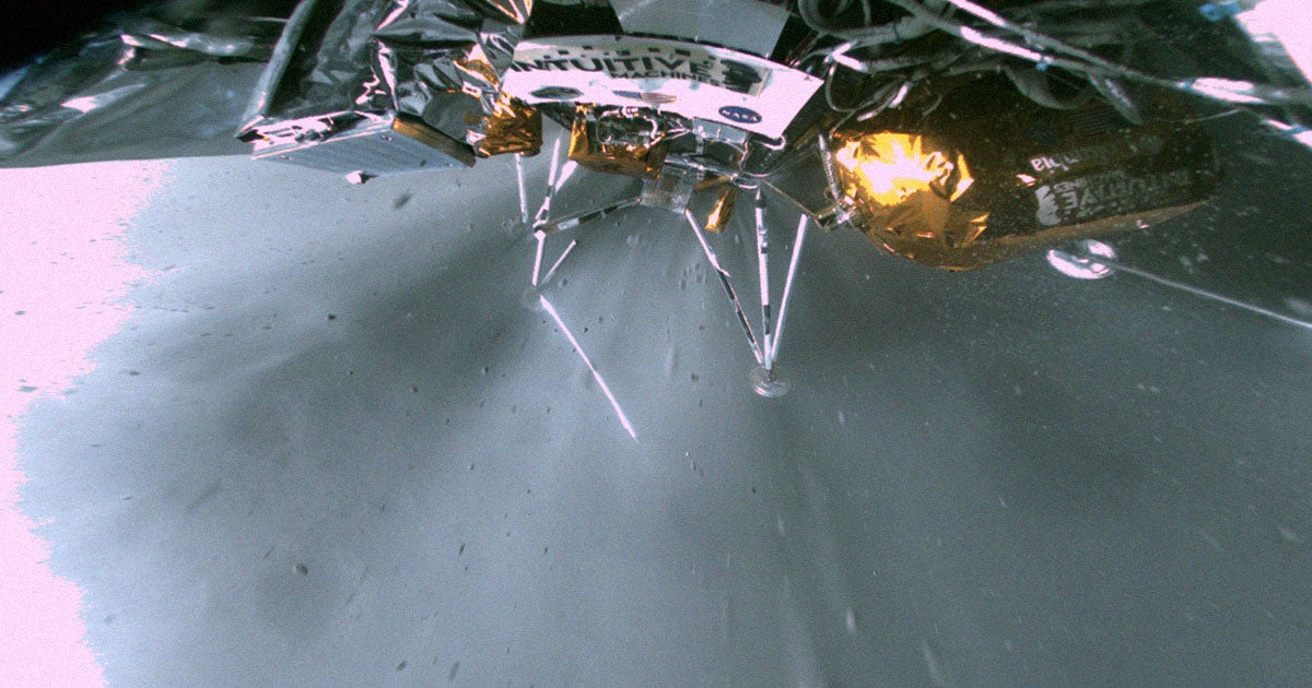 One recently shared image shows damage taken by NASA's Moon lander, with stripped pieces littering the lunar surface behind it.