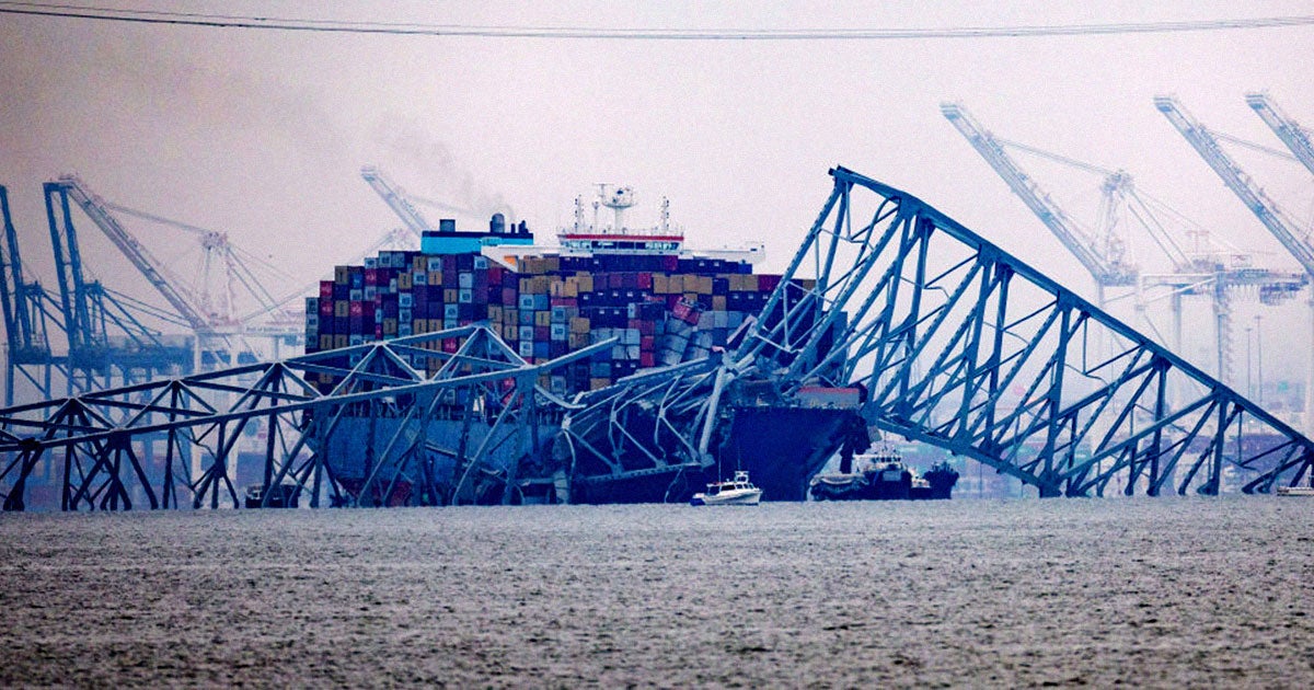 Terrifying audio details the harrowing moments leading up to the Baltimore bridge collapse, with officers trying to clear the bridge.