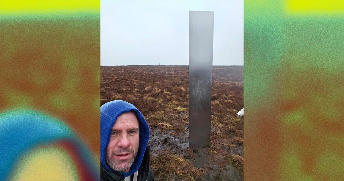 In Wales, a man spotted a strange apparition: a 10-foot tall silver monolith, just like the ones that had appeared in 2020.