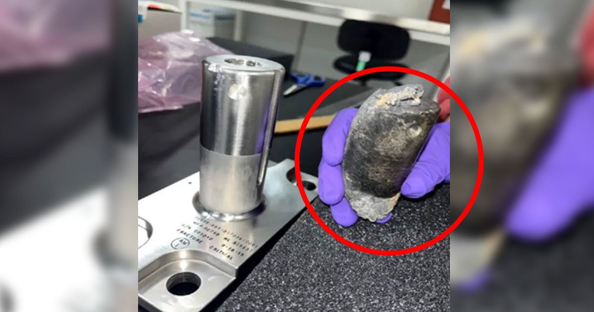 Last month, a 2-pound object crashed through the roof of Alexandro Otero's home in Florida. NASA admitted it belonged to the space station.