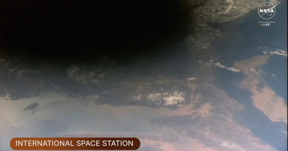 NASA footage from the International Space Station shows a massive, looming cloud of darkness engulfing huge swathes of the United States.