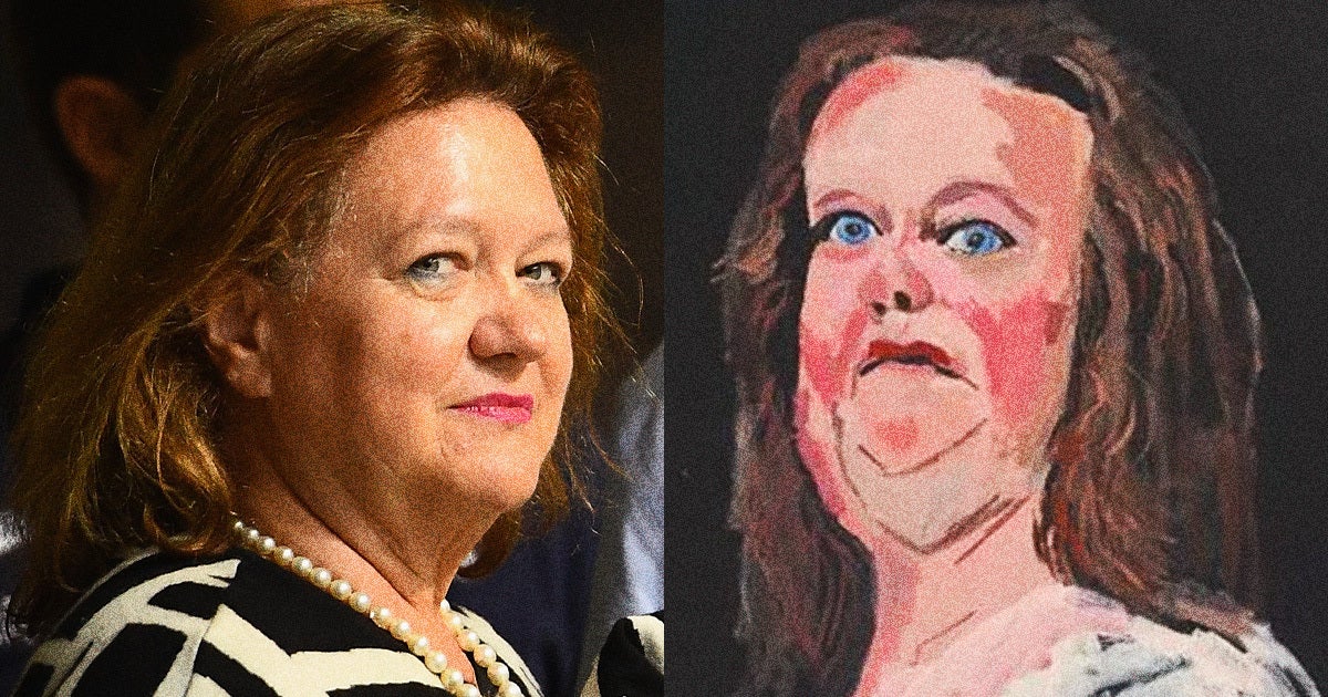 A powerful Australian mining magnate has been trying to get an unflattering portrait of her removed from a museum.
