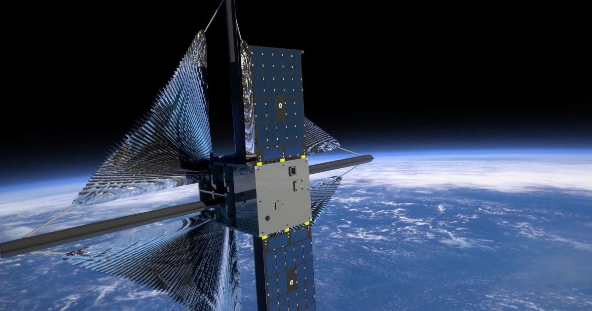A NASA spacecraft with sails being propelled solely by the rays of the Sun just made contact with operators back on Earth.