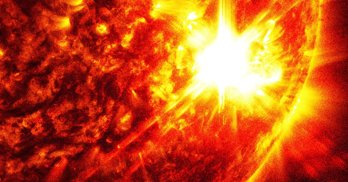 The same sunspot responsible for the epic geomagnetic storm earlier this month just came back into view and immediately let loose.