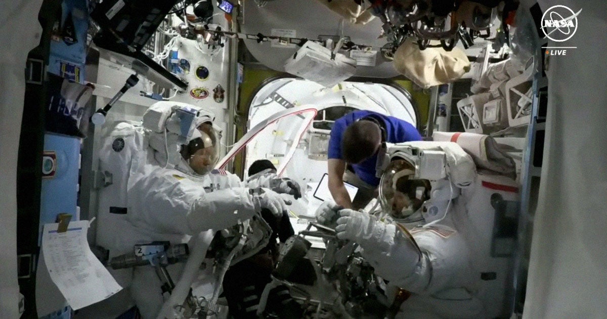 A NASA astronau was shocked to find water squirting from her spacesuit, forcing the agency to call off the spacewalk.